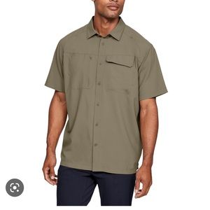 New Under Armour Tactical Hunter Short Sleeve Heat Gear Shirt Large L
